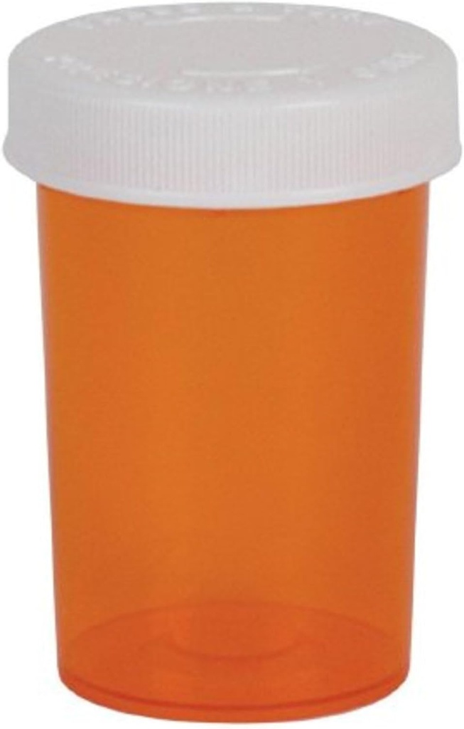 Ezy Dose Pill, Meditsiin, Vitamiinikonteiner & Viaal, 20 Dram Storage, Child-Resistant Cap (juhtum 180)