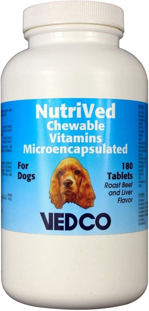 Vedco NutriVed närimistable vitamiinid koertele 180 tabletti
