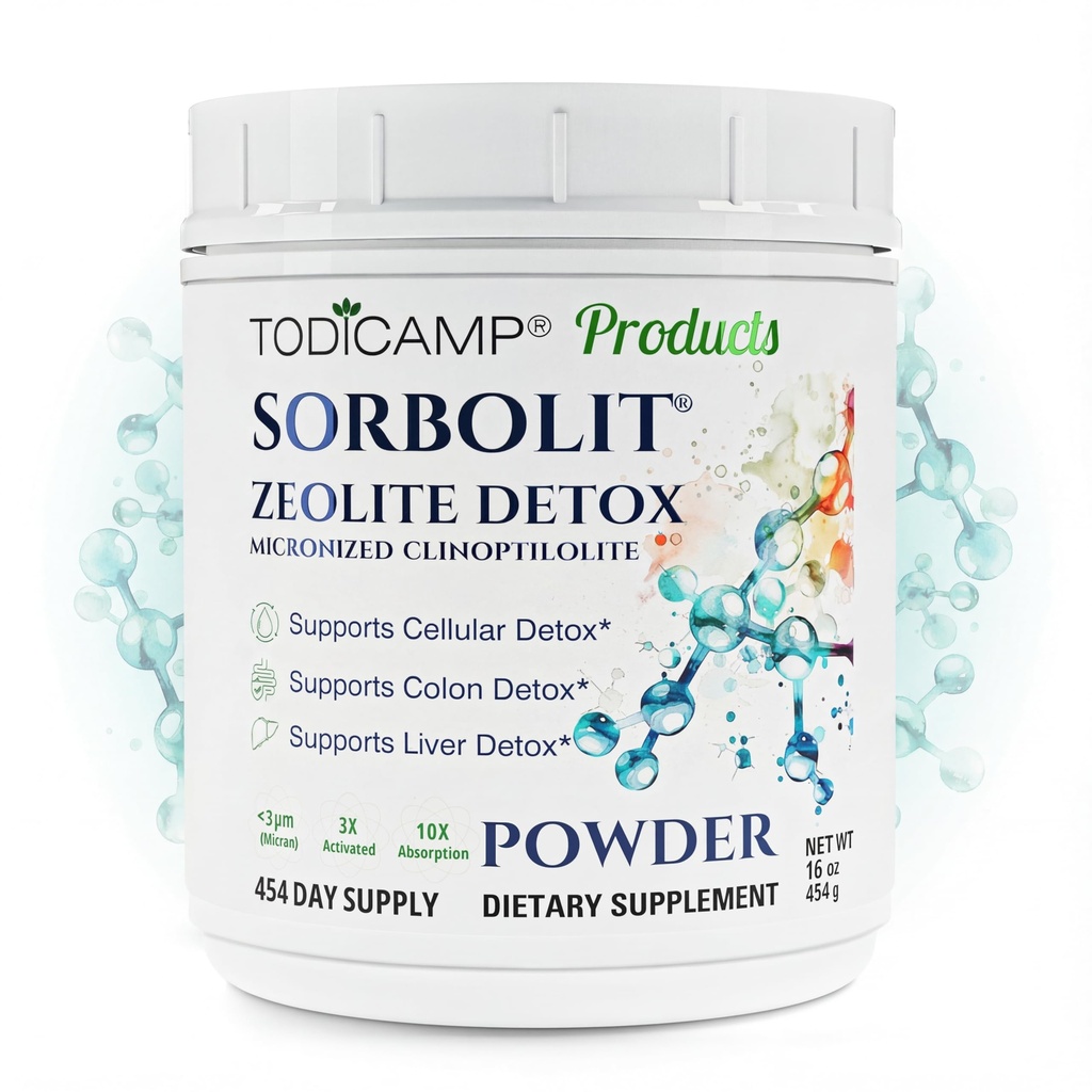 Sorbolit Zeoliit Detox Pulber - 1 lb Klinoptiloliit Zeoliit Pulber Sorbolit - 1-2 μm Cellular Detox - 454 päeva pakkumine