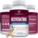 TRUTHENTICS Resveratrooli lisand 1200mg - Jaapani sõlmekapslid - suure potentsiaaliga trans-resveratrooli toidulisandid tervisliku vananemise, elujõulise naha ja immuunsüsteemi tervise jaoks - 60 vegankapslit