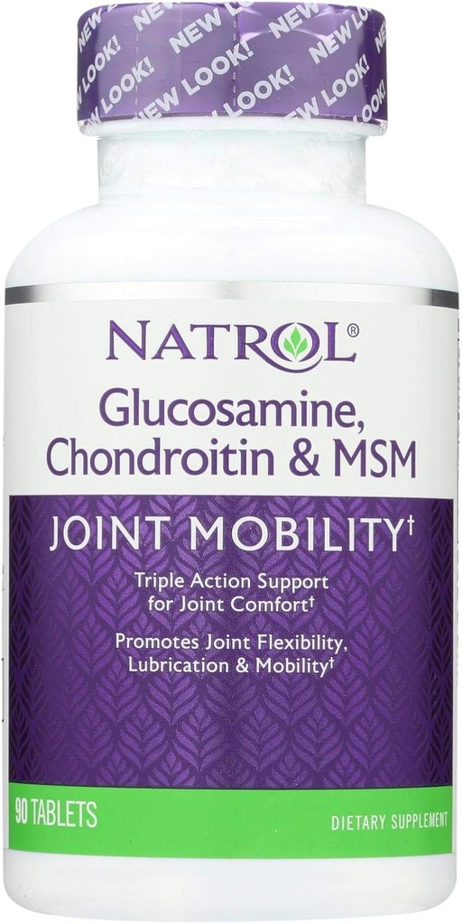 Natrol Glükosamiin Kondroitiin ja MSM - 90 tabletti