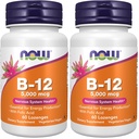 NOW toidulisandid, vitamiin B-12 5000 mcg, foolhappega, närvisüsteemi tervisega *, 60 pistikut (2. pakk)