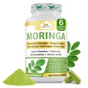 Orgaaniline Veda Moringa Leaf Pulber Kapslid, 1000mg, 360 Count - True Green Native Organic Moringa Oleifera, Premium Tugevus Toitaine Tihedad 100% Puhtad Lehed - Energia, Sleep & Immunity Support - Vegan