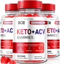 Rize labs - Ace Keto ACV Gummies, Advanced Kaalulangus 1000mg, Apple Siidri Äädikas Supplement (180 Gummies)