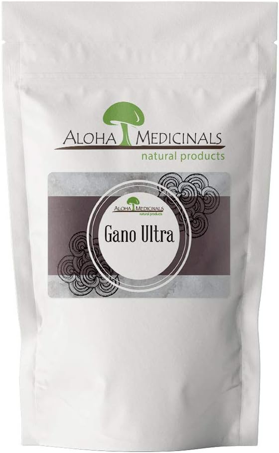 Aloha Medicinals Gano Ultra, sertifitseeritud orgaaniline seenelisand, loodusliku tervise täiendus, kott 1 kg pulbrit