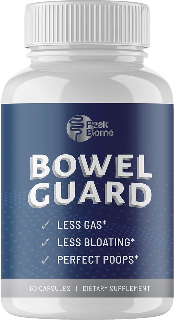 Bowel Guard - Taimepõhine aktiivne seedeensüümi toidulisandid probiootikumidega - probiootiline seedimisabi - puhumiseks ja gaasi jaoks - 30-päevane pakkumine - Paleo - Keto - 60 Ct
