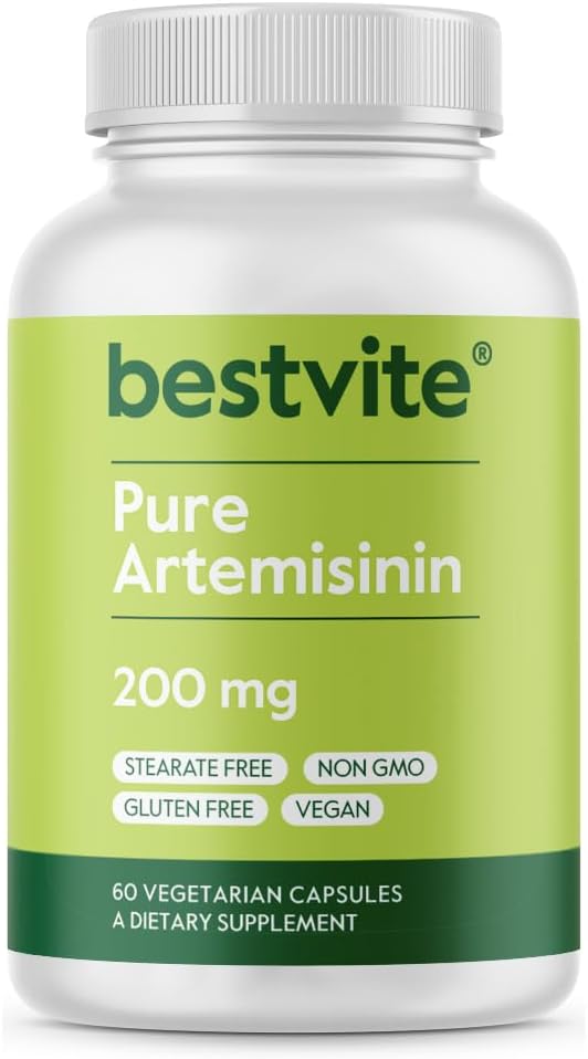 BESTVITE Artemisinin 200 mg kapsli kohta (60 taimset kapslit) - Stearaatide puudumine - vooluhäirete puudumine - vegan - mitte GMO - gluteenivaba