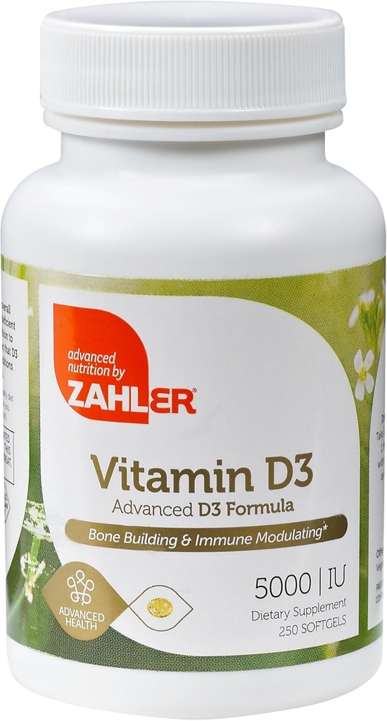 Zahler Vitamiin D3 5000 RÜ - 250 Softgels