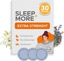 Sleep Patches Täiendav tugevus täiskasvanutele - 5 mg melatoniini plaaster GABA, magneesiumi ja Valerian Juurtega - Unetuse, lõõgastumise ja väsimuse vähendamise magamisseade - uneabi aeglane vabanemine - 30 paiku