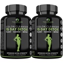 ENCLARE FUTRITION 15 Day Detox Cleanse for Weight Los. Advanced Gut Support for Women & Men. Colon Cleanse kõhukinnisuse ja puhituse leevendamiseks. Gut Cleanse Probiootiline Dieet pillid 60ct (2)
