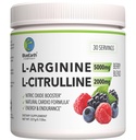L-arginiin 5000mg + L-tsitrulliin 2000mg Komplekspulber Täiendus - Lämmastikoksiidi Booster - Südame Tervis, Verevool, Energia Ja Kestvus - 30 Servings (Berry Blend)