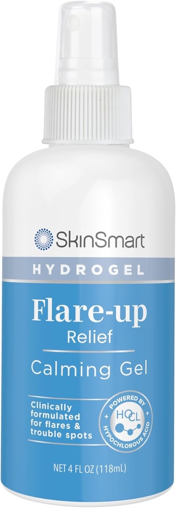 SkinSmart Flare-up Relief Rahustav hüdrogeel, kaitseb kuiv sügelev tundlik nahk ja probleem täpid, 4 oz