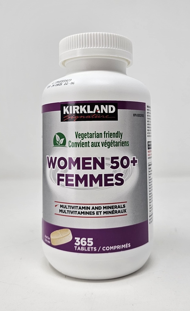 Kirkland Allkiri Naised 50+ multivitamiini, 365 tabletti