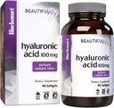Bluebonnet Nutrition Beautiful Ally Hyaluronic Acid 100mg, Toitumine Radiant Nahk *, Mitte-GMO, Gluteenivaba, Sojavaba, 90 Softgels, 90 Servings