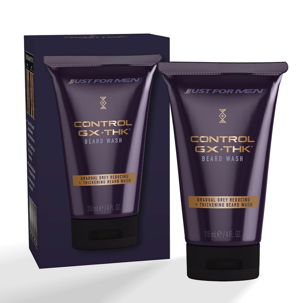 Just meestele Control GX + THK paksenev habemepesu halli redutseerimisega, Alpha Keratin aitab habemekasvu, paksendab juukseid kuni 20%, töötab iga juuste tekstuuriga, 4 oz