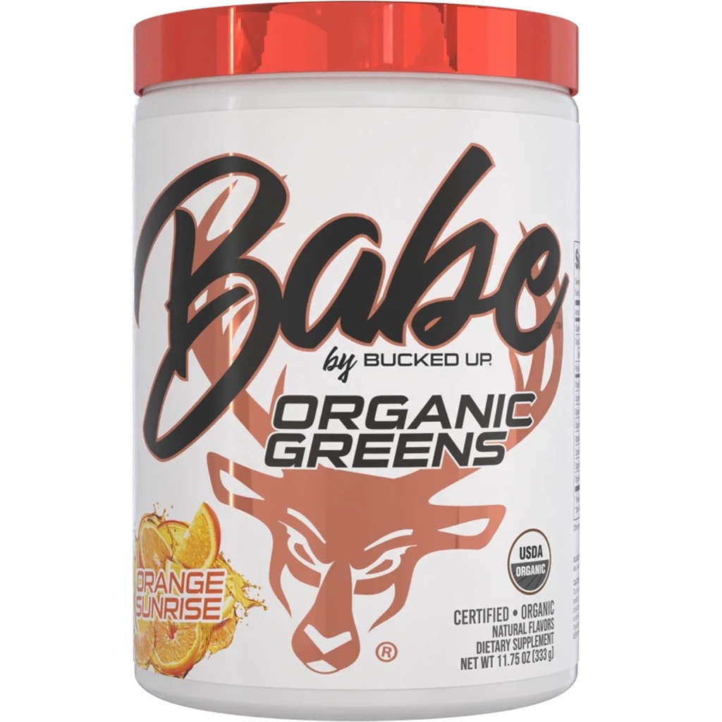 Rohelised Superfood Pulber Oranž päikesetõus | 8 kõige olulisemad segatud rohelised | sertifitseeritud 100% orgaaniline | Chlorella, Spinach, lehtkapsas, Spirulina, Alfalfa, Broccoli, Nisurohi, & Oder Grass | 30 SERV | 11.75 OZ