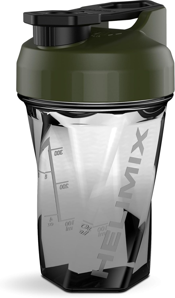 HELIMIX 1. 5 Vortex Blender Shaker Bottle hoiab kuni 20oz | Segamiskuuli ega viskit | USA Made | Portable Pre Workout Whey Protein Drink Shaker Cup | Segab kokteile Smoothies Shakes | Top Rack Safe