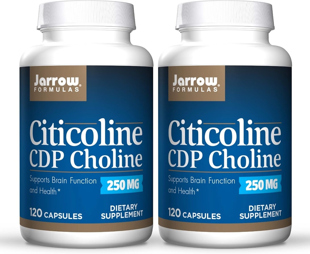 Jarrow valemid Citicoline (CDP koliin) 250 mg - 120 kapslit, pakend 2 - toetab aju tervist ja tähelepanu jõudlust - kuni 240 kogu teenust
