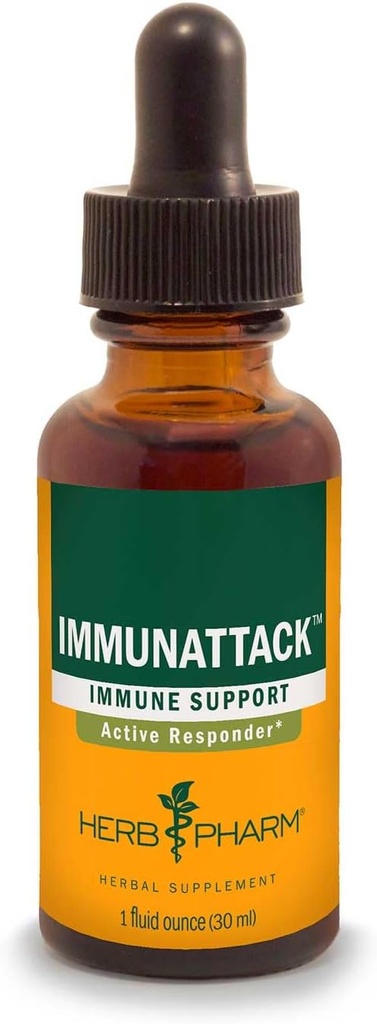 Herb Pharm Immunattack Vedel taimne valem immuunsüsteemi toetamiseks - 1 kord (FIMAT01)