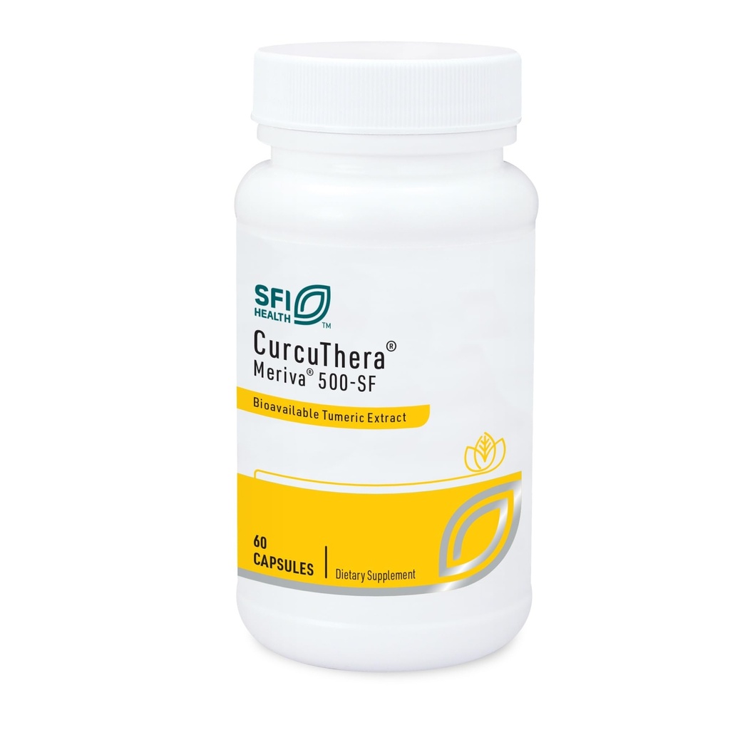 Klaire Labs SFI Health CurcuThera - 500 milligrammi Meriva Curcumin Complex 29x kõrgem biosaadavus ja patenteeritud Fütosoomi kohaletoimetamise tehnoloogia, hüpoallergeenne, Vegan (60 kapslit)