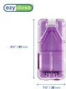 Ezy Dose Pill Lõika ja Splitter koos Dispenser, Lõikab Pillid, Vitamiinid, Tabletid, Roostevabast terasest Blade, Travel Size, Värvid võivad varieeruda (2. pakk)
