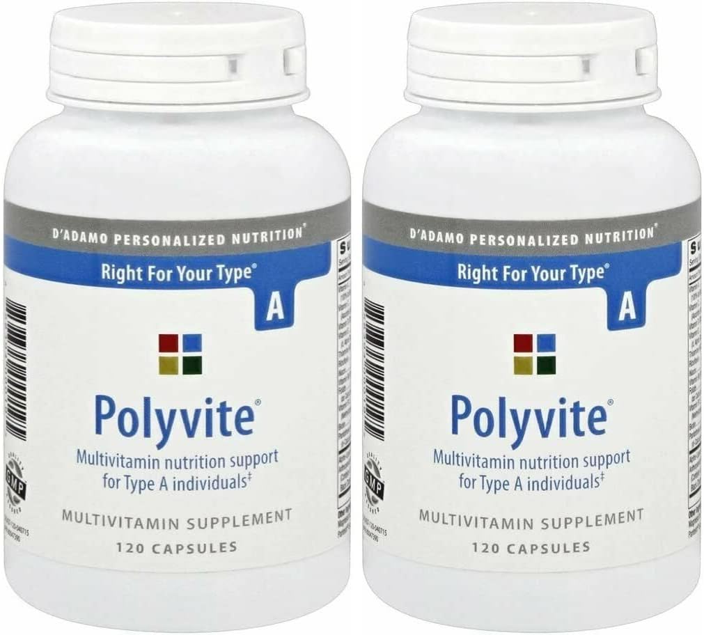 Polyvite Pro Multi-Vitamin (tüüp A) 120 kapslit - 2 pakendit