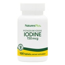 NaturesPlus Kaaliumjodiid - 150 mcg, 100 vegan tabletti - kilpnäärme tugi, toetab hingamisteede tervist - taimetoitlane, gluteenivaba - 100 serveerimist