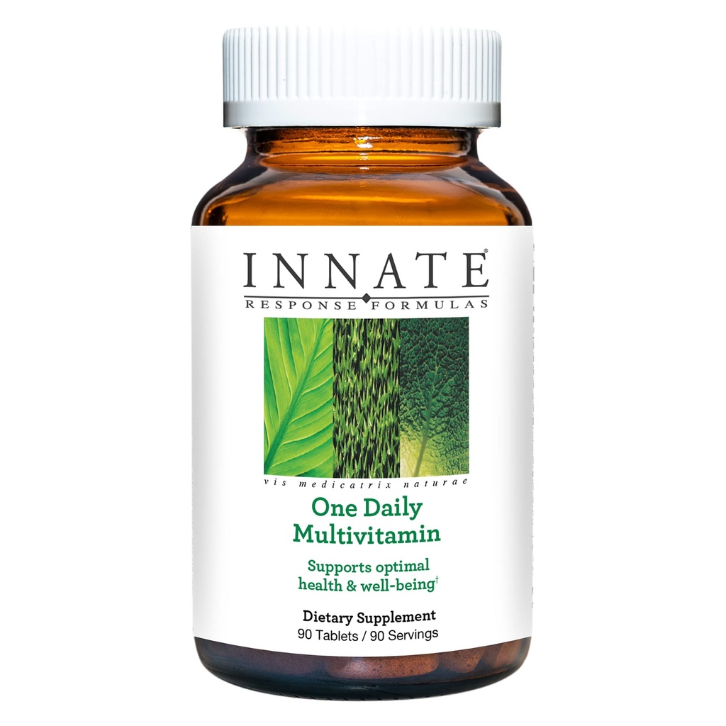 INNATE Response Formulas One Daily - Daily Herb-Free Multivitamin - Includes B Vitamins - Vegetarian, Non-GMO, and Kosher - Made Without 9 Food Allergens - 90 tablets (90 Servings)