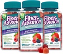 Fiber Advance Weight Management Gummies | 100% taimepõhine kiud seedetrakti tervise ja soolestiku tervise jaoks | Kroompikolinaat kehakaalu juhtimise toetamiseks (3-Pack)