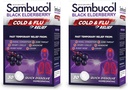 Sambucol Cold and Flu Relief tabletid - Homöopaatiline külmaravi, nina ja siinuse ummistuste leevendamine, kasutamine runny nina, köha, külma ravi täiskasvanutele - Black Elderberry, 30 Count, 2-Pack