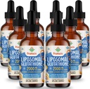 2000MG Liposomal Glutatiooni Vedelik, 98% Absorptsioon, Aktiivvorm L-Glutatiooni Lisand, Vegan Sõbralik, Võimas Antioksüdandi Kompleks Immuunsüsteemile, Vananemine Kaitse, Detox, 16 FL.OZ