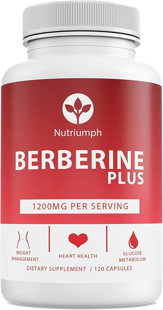 Berberine Plus 1200mg koos Royal Jelly - toetab kaalulangus, südame tervis ja glükoos Metabolism - 120 Vegan Kapslid - Non-GMO, valmistatud USA