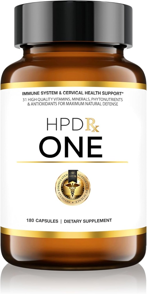 HPD Rx ONE Immunity Boost Multivitamiini täiendused naistele ja meestele | Advanced Immunity Defense Support | Aitab immuunvastust | 6-kuuline pakkumine, 1080 kapslit, pakend 6