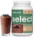 PEScience Select Veganvalgu pulber, taimse valgu pulber, hämmastav maitse, sile tekstuur, herne ja pruun riis segu, piimavaba, laktoosivaba, gluteenivaba - šokolaadi õndsus, 27 serveerimist