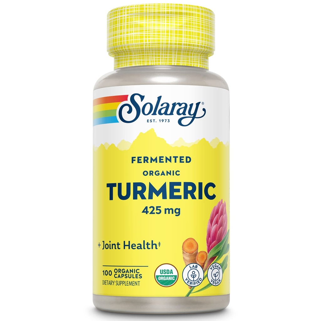 SOLARAY Fermented Turmeric Juur 500mg | 100 VegCaps