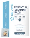 Revive MD Essential Vitamin Packs for Women & Men, Vitamiinid Pack Daily Nutrition Supplement - Travel-Friendly Multivitamiini paketid Arjuna & Turmeric Extract Support Heart, Joint, & Organ Health