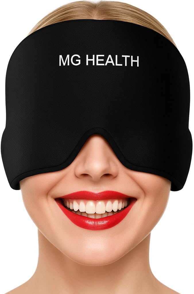 Migraine Relief Cap – Soothing Ice Pack Hat with Cooling Gel for Headaches, Tension, Stress, and Hangovers