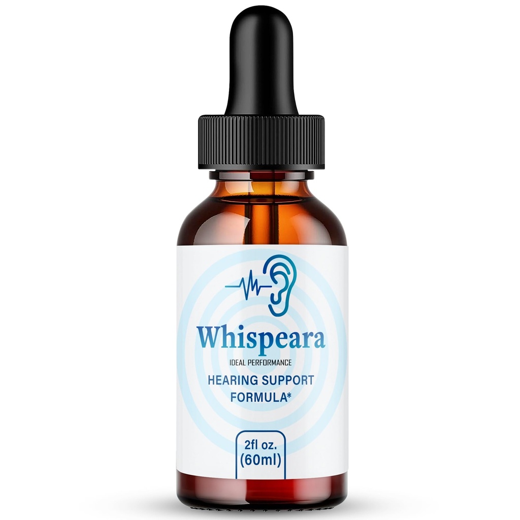 Whispeara Tinnitus Relief Ringing kõrvatilgad, Ring Clear Tinnitus Vedeliktilgad, Maksimaalne Tugevus, Täiustatud Formula kuulmise täiendus, Kõrvarõngas Tinnitus, Whispeara Arvustused (1 Pack)
