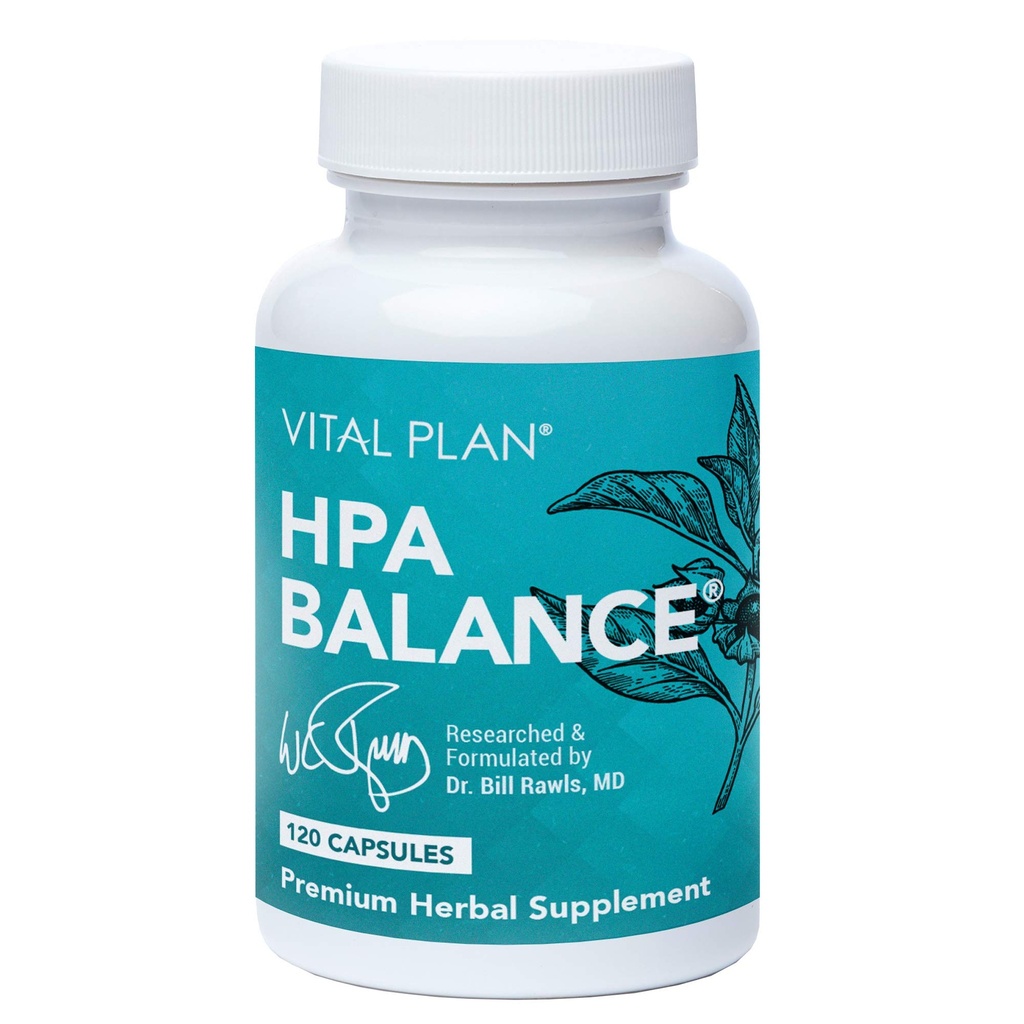Vital Plan HPA tasakaalu neerupealiste täiendus dr Bill Rawls - neerupealiste, meeleolu ja hormoonide toetus naistele ja meestele w / Sensoril® Ashwagandha, Relora & L-Theanine