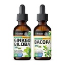 BIO KRAUTER Bacopa Tinktuur 2 Fl. Oz... Ginkgo Biloba Tinktuur 2 Fl. Oz.