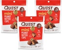 Quest Nutrition Mini Maapähklivõi tassid, kõrge valk, madal süsivesik, gluteenivaba, 16 loend (pakk 3)