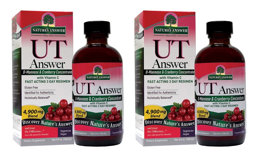 Looduse vastus kuseteede tervis | Kiire tegutsemine kolmepäevasel režiimil | Jõhvikamaitseline toidulisand | Alkoholivaba, gluteenivaba, ei ole testitud loomadel & Vegan 4oz (2 Pack)
