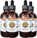 White Willow Liquid Extract, Organic White Willow (Salix Alba) Dried Bark Tinkcture, Herbal Supplement, Hawaii Pharm, Made in USA, 4x4 fl.oz