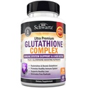 BioSchwartz Glutatioonilisa 500mg - Maksa detox kvertsetiiniga, C-vitamiiniga, piimaohakas, alfa-lipohappega - Immuunsüsteemi tugipill - tõhustatud immuunsus kaitse tervise valem - 60 kapslit