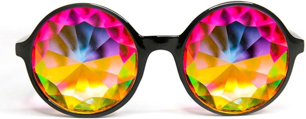 GloFX Xtra Lite Kaleidoscope Prillid | Kerged Klaaskristallid EDM Festival Difraktsioonklaasid