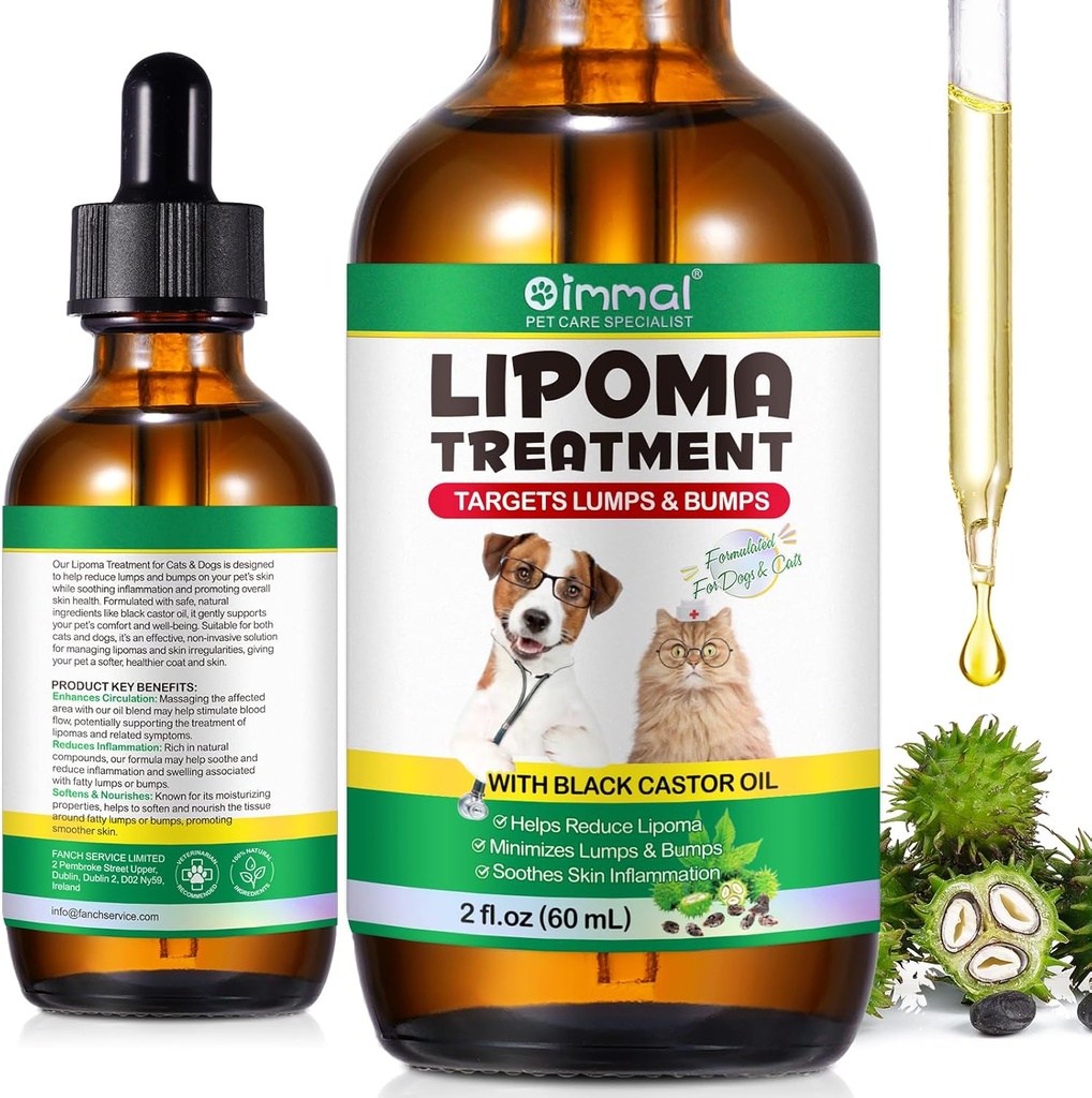 Lipoomi ravi eesmärgid Koerte Lumps ja Bumps 2 fl.oz, Lipoma ravi koertele, pehmed rasvad Lumps & Bumps, kastoorõli lemmikloomadele, täiendused Lipoma vähendamine, immuuntoetus