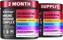 Quercetin with Bromelain - Premium Quercetin Bromelain kapslid immuunsuse toetamiseks * - Bromelain Quercetin Supplement - Non GMO Quercetin - 2 pakendit ( 120 kapslit )