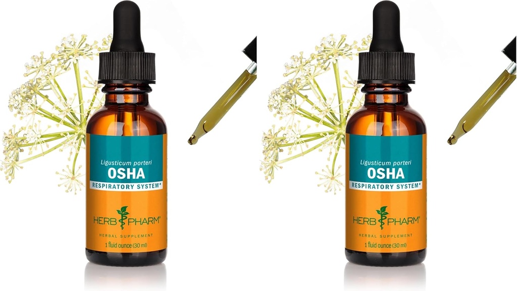Herb Pharm OSHA juurevedeliku ekstrakt hingamisteede toetamiseks - 1 Ounce (pakk 2)