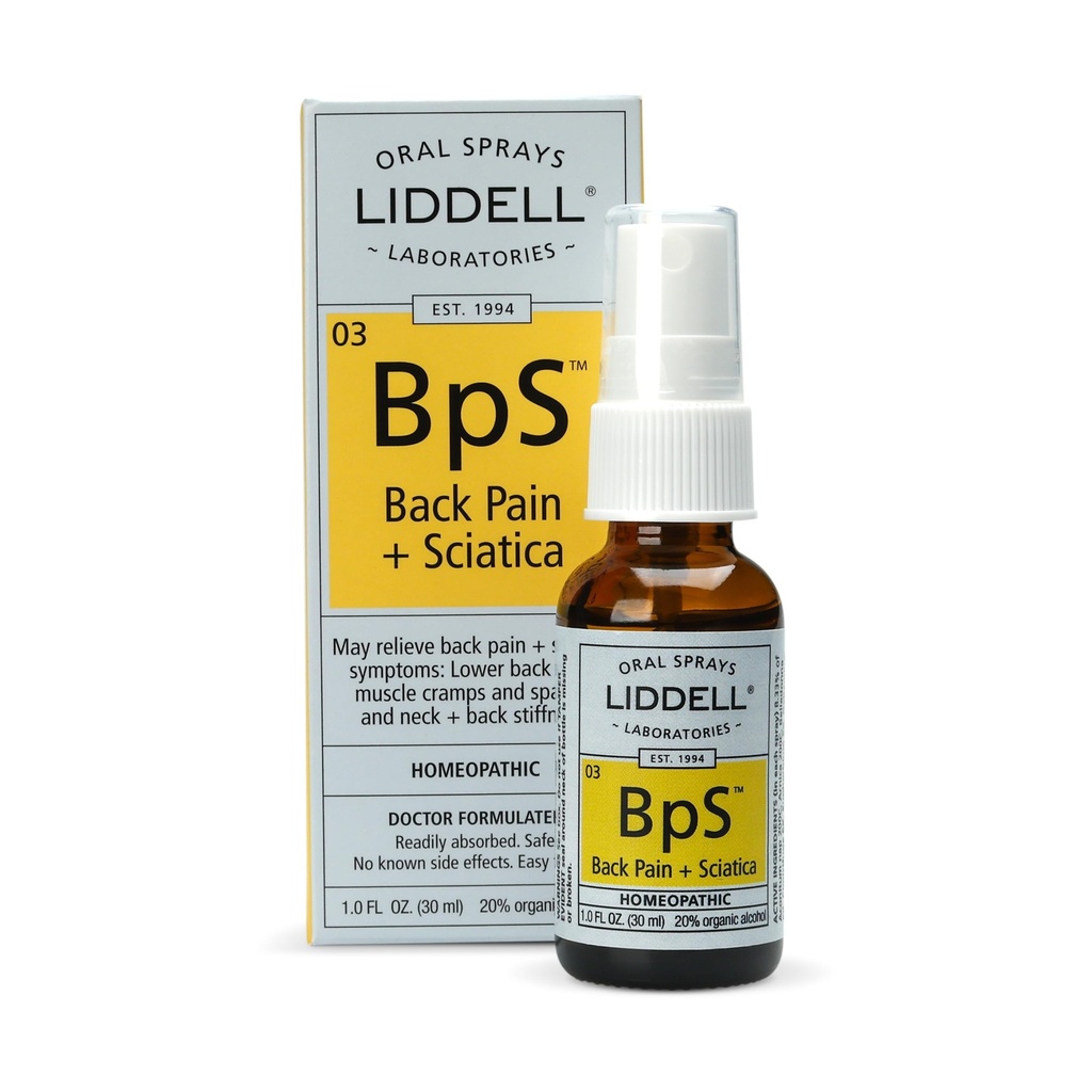 Liddell Homöopaatiline Seljavalu Spray, 1 Ounce