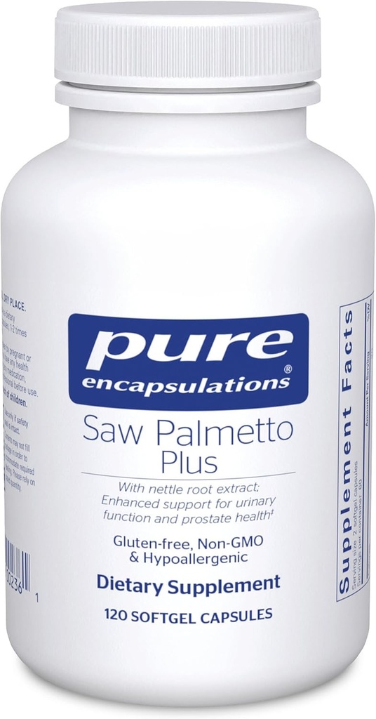 Puhtad kapslid Saw Palmetto Plus | koos nõgesjuure ekstraktiga, et toetada kuseteede funktsiooni | 120 Softgel kapslit